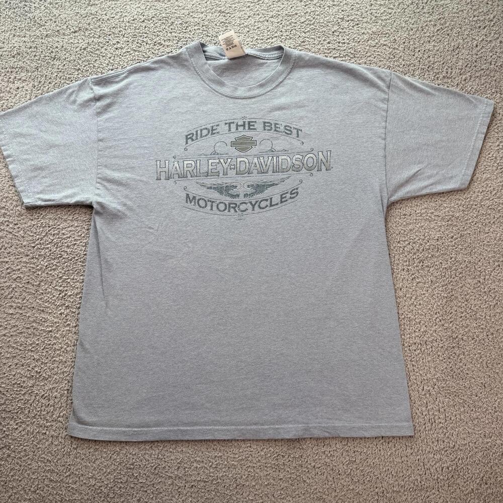 Harley-Davidson Big Barn Fredericktown‎ Ohio T Shirt Made In USA XL Motorcycles